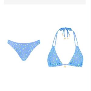 Blue and Yellow Kulani Kini Set